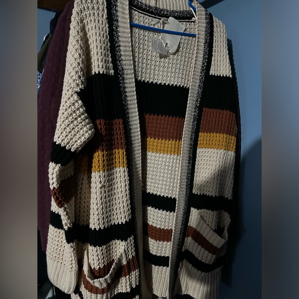 Striped cardigan